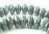 70 Large Silver Scale Stone Rondelle Beads