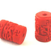 4 Fire Engine-Red Imperial Piller Beads
