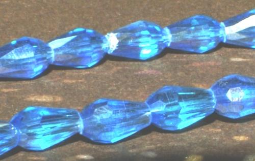 70 Baby-Blue Small Crystal Teardrop Beads