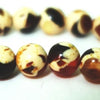Unusual Sandy & Maroon Brown 4mm Amber Beads