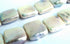 36 Unusual Silver-White Square Pearl Beads - Beautiful Shiny Luster