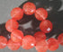 Passionate Strawberry  Quartz Faceted Beads - Large 10mm