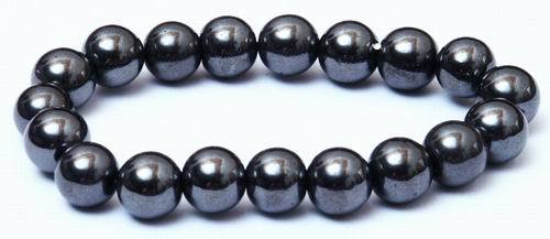 40 Heavy Natural 10mm Hematite Beads: MrBead