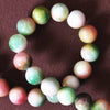Beautiful Green, Orange and Yellow 12mm Jade Beads