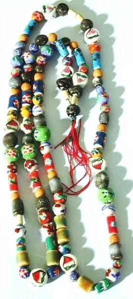 Long Chinese Country Bead Necklace