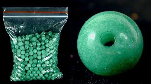 100 Best Chinese Green Jade Beads - 4mm, 6mm or 8mm