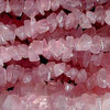Passionate Rose Quartz Chip Beads - Long String