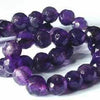 Regal Amethyst Faceted Bead Strand - 6mm