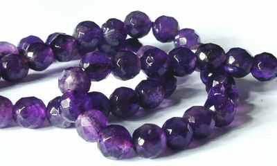 Regal Amethyst Faceted Bead Strand - 6mm