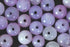 100 Silky Chinese Lavender Jade Beads - 4mm, 6mm or 8mm