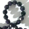 Dramatic Sparkling Faceted Blue Stone Beads - 6mm or 10mm
