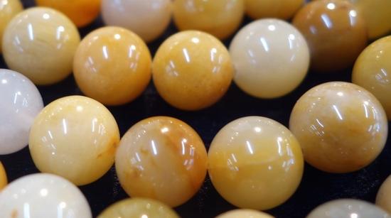 Large 12mm Golden Yellow Topaz Beads
