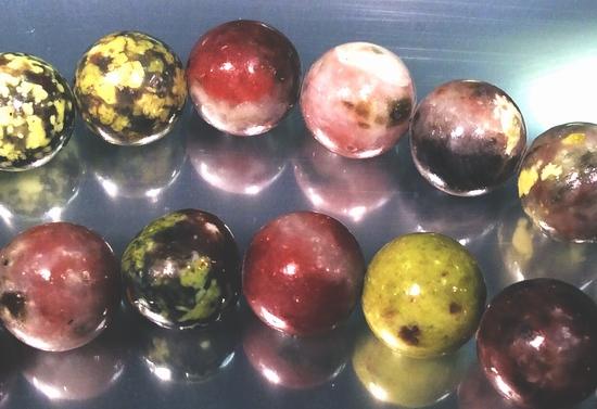 Soothing Pink & Yellow Rhodonite Beads-6mm or 8mm
