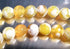 6mm Daffodil-Yellow Fire Agate Beads