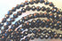 String of Sparkling Jet-Black Hard Natural 2mm Spinel Beads