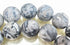 32 Grey Matte Picasso Jasper Beads - Large 12mm