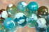 Large 16mm FAC Aqua-Blue Crab Fire Agate Beads