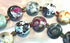 22 Striking Rainbow Agate Button Beads