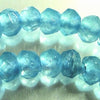 136 Teal-Blue Faceted Crystal Beads