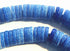 400 Cobalt-Blue Ebonite Heishi Disc Beads - 4mm x 1mm