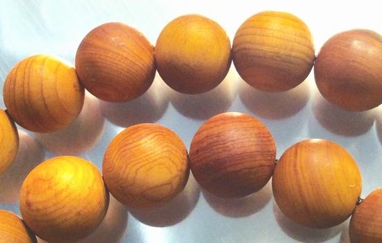 Natural Scented 10mm Golden Yellow Sandalwood Beads