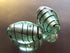 4 Large Mint-Green Murano-Style Glass Silver Foil Beads - Heavy!