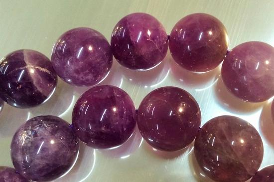 Large 14mm Grand Purple Amethyst Beads