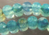 Enchanting Faceted Aqua-Blue 6mm Fire Agate Beads