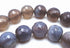 Large Rich Natural Faceted Grey Agate Bead String