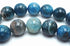 Vivid Ocean Blue Apatite Beads - 6mm