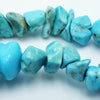 Stunning Blue Turquoise Chip Bead String