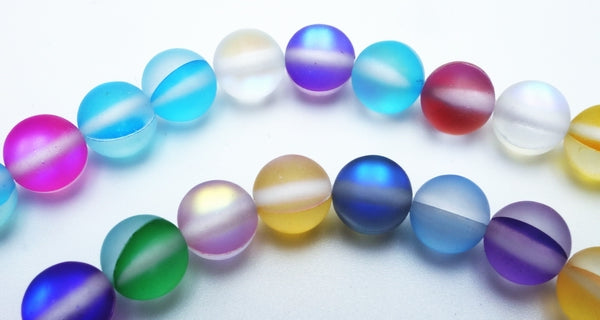 Amazing Matte Rainbow Mystic Crystal 6mm Beads