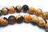 Faceted Bumblebee 8mm Agate Beads