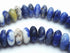 85 Rich Shiny Denim Blue 10mm Sodalite Rondelle Beads