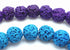 Rich Purple and Blue 6mm Lava Bead String