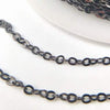 Delicate Small Black Belcher  Chain - 2mm Links