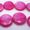 Beautiful Rosaline Pink Button Shell Beads String