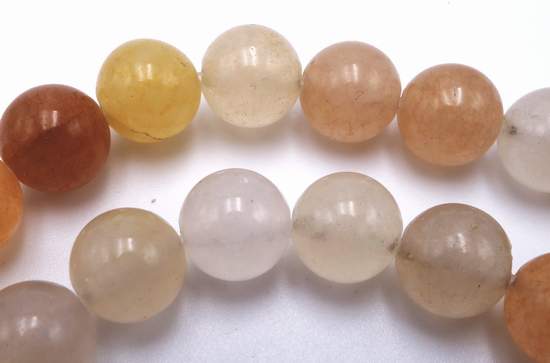 Zesty Natural Yellow Jade Beads String - 8mm or 6mm