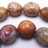 Unusual Large Fossil Coral Nugget Beads