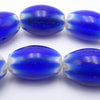 Royal Blue and Yellow Millefiori 14mm Barrel Beads