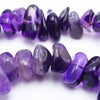 Sleek Natural Dark Purple Amethyst Nuggets Beads