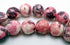 Beautiful Baby Pink Rainflower Viewing Stone Beads -6mm or 8mm