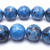 Gleaming 8mm Ocean Blue Feldspar Jasper Beads