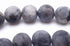Magnificent Natural Matte 6mm Grey Larvikite Jasper Beads