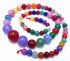 Seductive Rainbow Colour Graduated Jade Beads