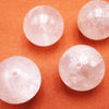 5 Superb Natural Crystal 17mm Sphere Beads