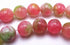 Lovely Pink Rosey Apple 8mm Malay Jade Beads