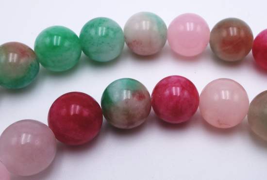46 Seductive Multi Colour Jade Beads