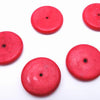 Beautiful Grand Candy Red Howlite Tuquoise Disc Beads