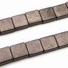 95 Delicate Dark Grey Small Block Tile Hematite Beads